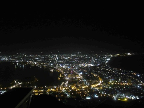 函館の夜景。2024年撮影。