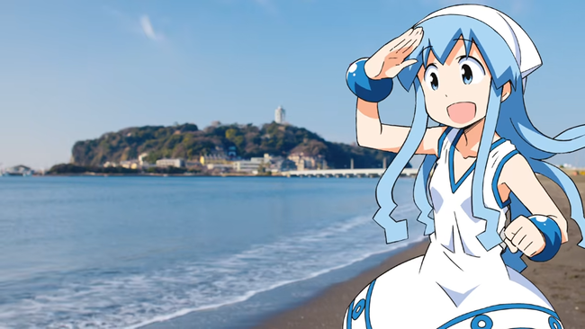 イカ娘さん、クレカ乗車の広告と謎コラボｗｗｗｗｗｗｗｗｗ