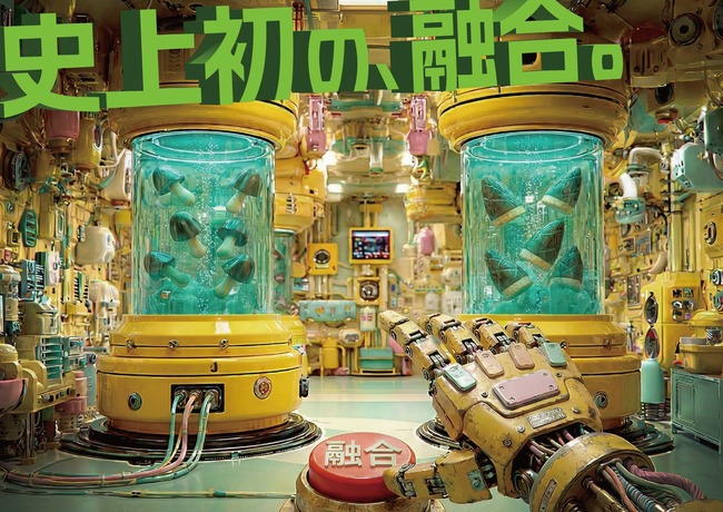 「きのこの山」と「たけのこの里」が合体！「きたきたのこのこの山里」発売