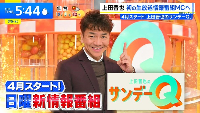 「アッコにおまかせ」の後番組、くりぃむしちゅー上田が担当　芸能界の帝王へ