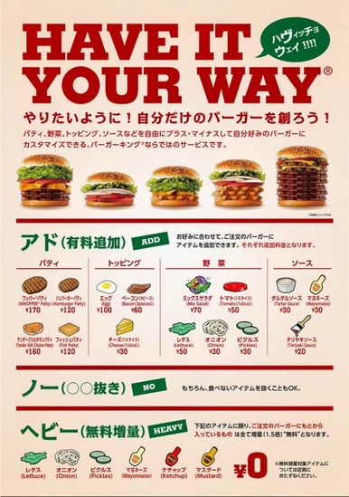 【悲報】 バーガーキングの無料トッピング「オールヘビー」、増える量がかなり曖昧だった