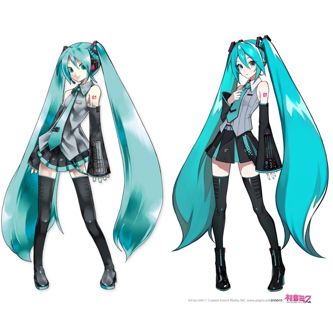 初音ミクさん、新デザインになる