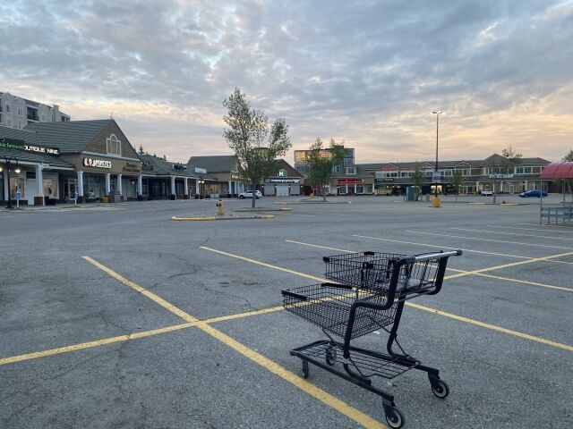 恐怖！駐車場に放置された買い物カート！！