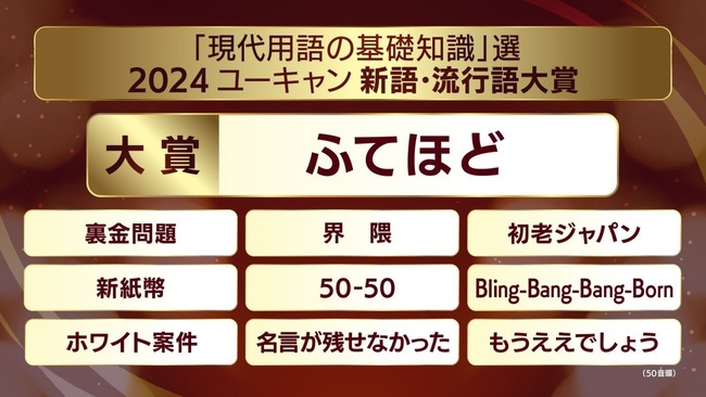 【速報】 流行語大賞「ふてほど」ｗｗｗｗｗ
