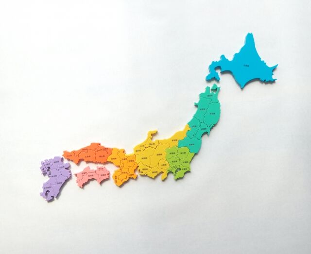 日本地図に「横浜より人口が少ない県」を色で塗った結果ｗｗｗｗｗ