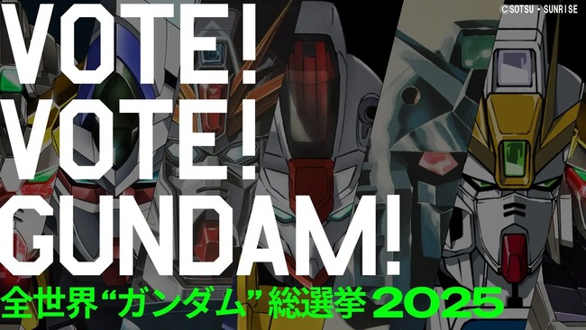 全世界ガンダム総選挙2025、中間結果発表！