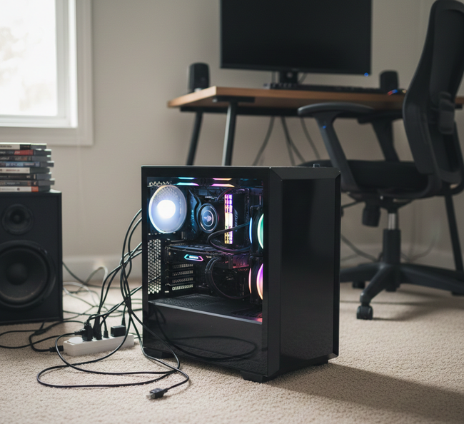 PCを床に直置きってだめだったんだ