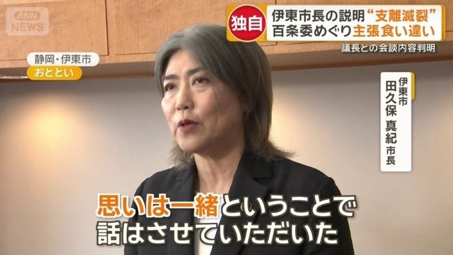 伊東市長「卒業資格が取り消された可能性がある」 副議長「大学がそれはないと言ってる」 市長「へぇ～」