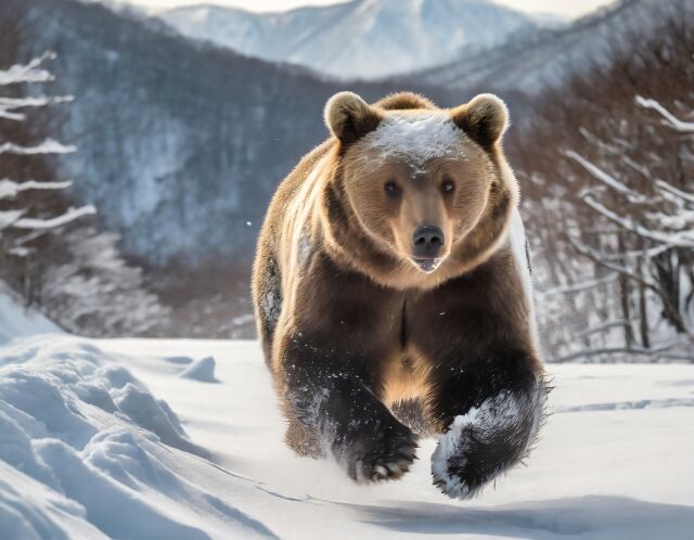 【悲報】 北海道のヒグマ、まだ冬眠していない