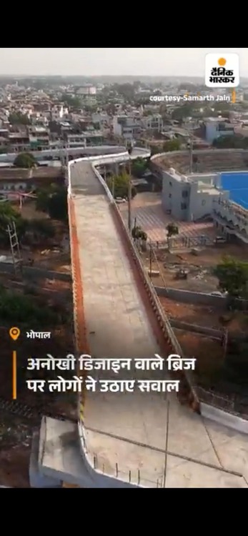 インドに建設された90度直角カーブの高架橋に批判殺到　当局「こうする以外なかった」