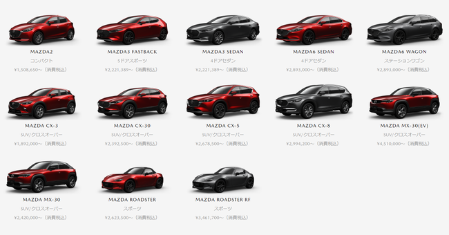 マツダ｜カーラインナップ-新車情報