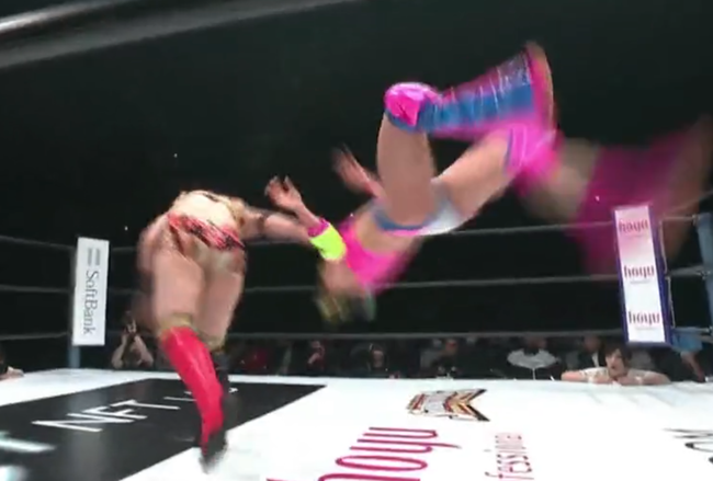 【動画】フワちゃん、プロレスでガチでラリアットを食らってしまう