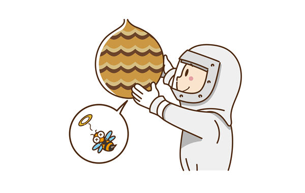 【悲報】 スズメバチの巣駆除業者さん、逝く