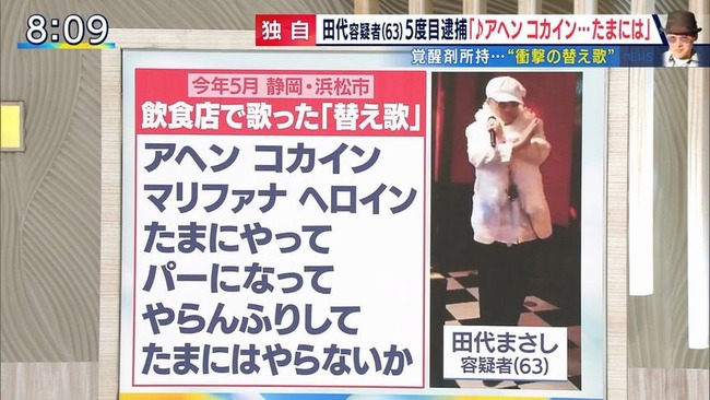 田代まさし「ヤク中を刑務所に入れても無意味、逆に悪のコネクションが広がる」 田代まさし「ヤク中を刑務所に入れても無意味、逆に悪のコネクションが広がる」