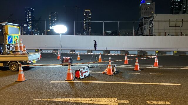 施工管理やってて初めて夜間の道路工事やってるんだけど