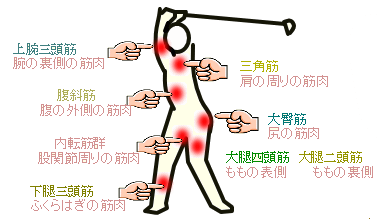 右ふくらはぎの痛みの原因 Golf外伝