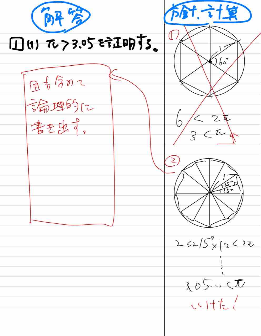 数学のノートは2分割するべし 京大生ブロガー まちお 数学のノートは2分割するべし 京大生ブロガー まちお