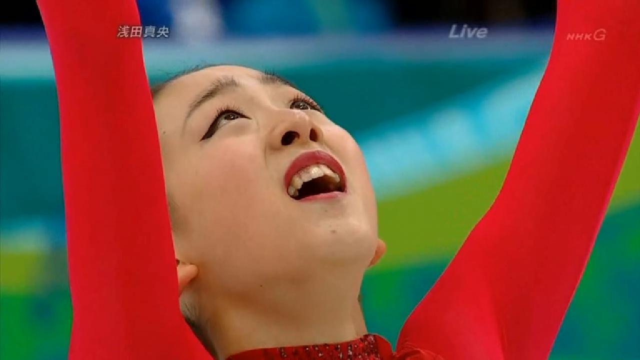 Vancouver 10 Olympic Winter Games Figure Skating Ladies Free Skating バンクーバー10冬季オリンピック フィギュアスケート女子フリースケーティング 浅田真央 銀 ゴン