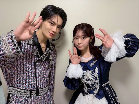 紅白歌合戦で奇跡の親戚コラボ！Ｍ！ＬＫ佐野勇斗さんと峯岸みなみさんの素敵な2ショット