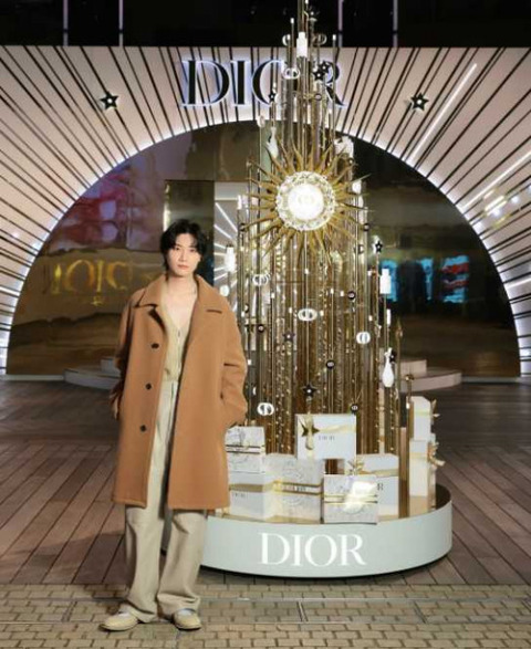 ブラウンコーデでキラリ！桜田通のDIORイベントレポート