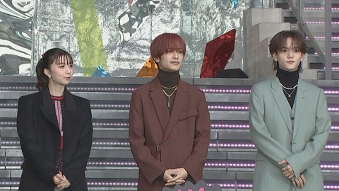 上白石萌歌さん＆高橋恭平さん＆中島颯太さんの登場に渋谷が熱狂ｗｗｗ