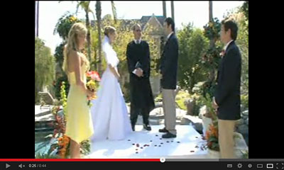 youtube動画の結婚式の画像