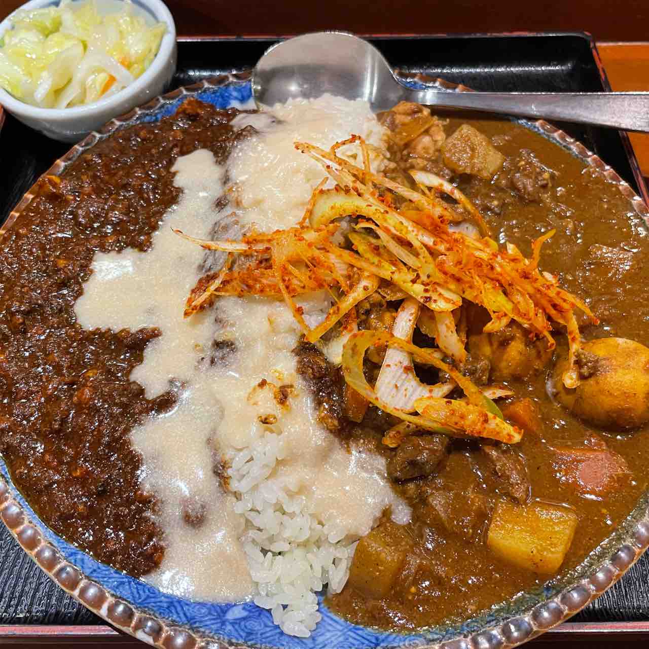 カレー食べ歩記 肥後橋南蛮亭 カレー パスタ 日本酒 ワイン ときどき雑記
