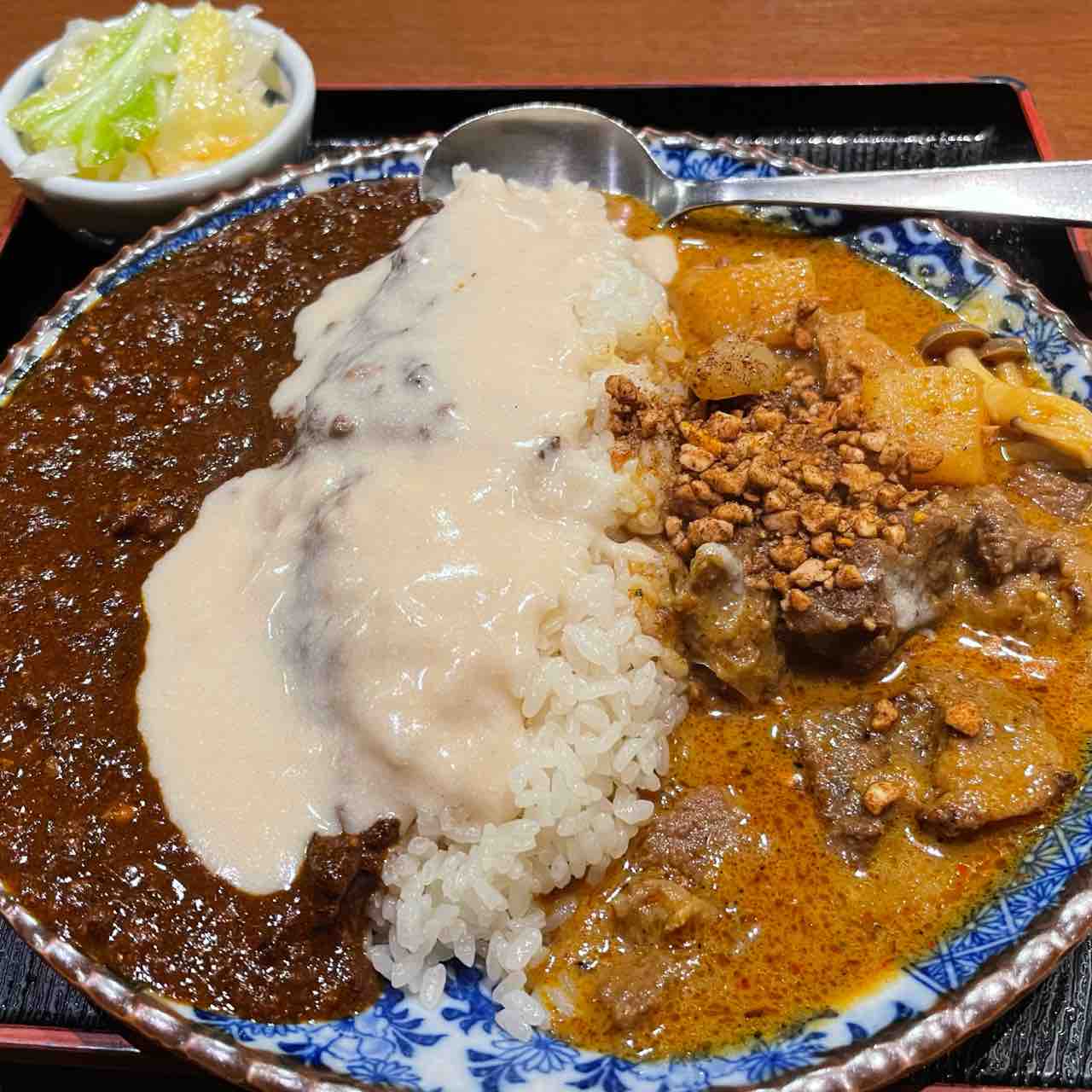 カレー食べ歩記 肥後橋南蛮亭 カレー パスタ 日本酒 ワイン ときどき雑記