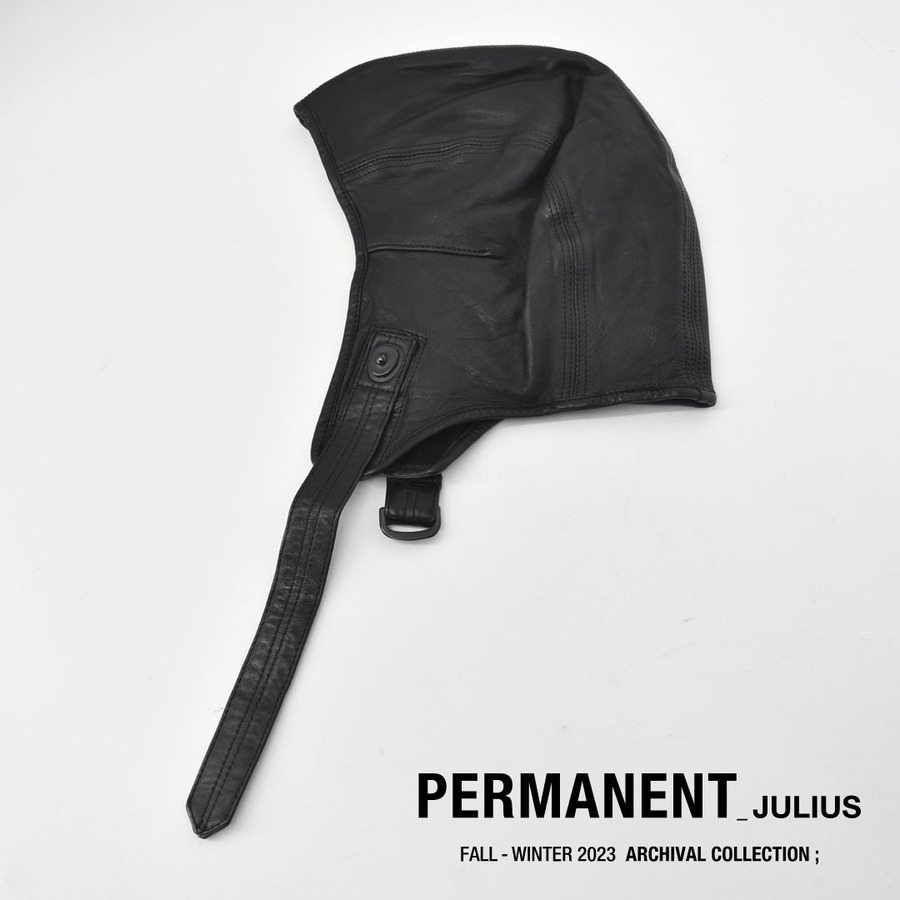 JULIUS LEATHER FLIGHT CAP 刺々しい フライトキャップ