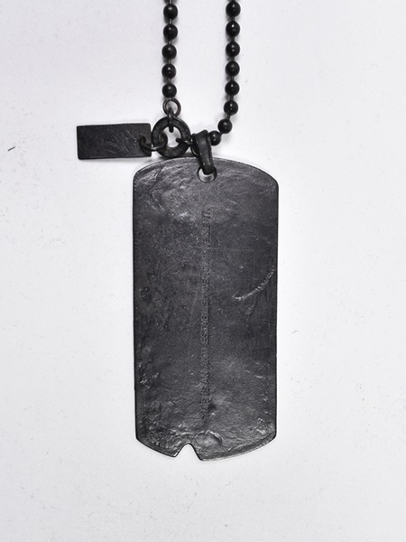 julius ユリウス　弾丸射抜き　タグ型　ネックレス JULIUS[ユリウス] / GORDINI DOG TAG NECKLACE ドックタグ