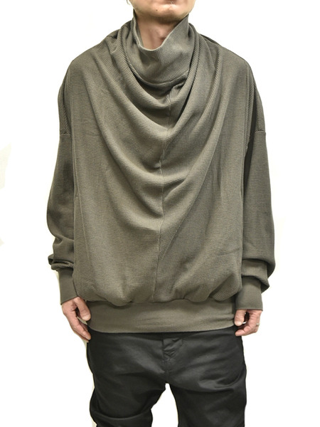 JULIUS cwl neck khaki 着用 通販 GORDINI001