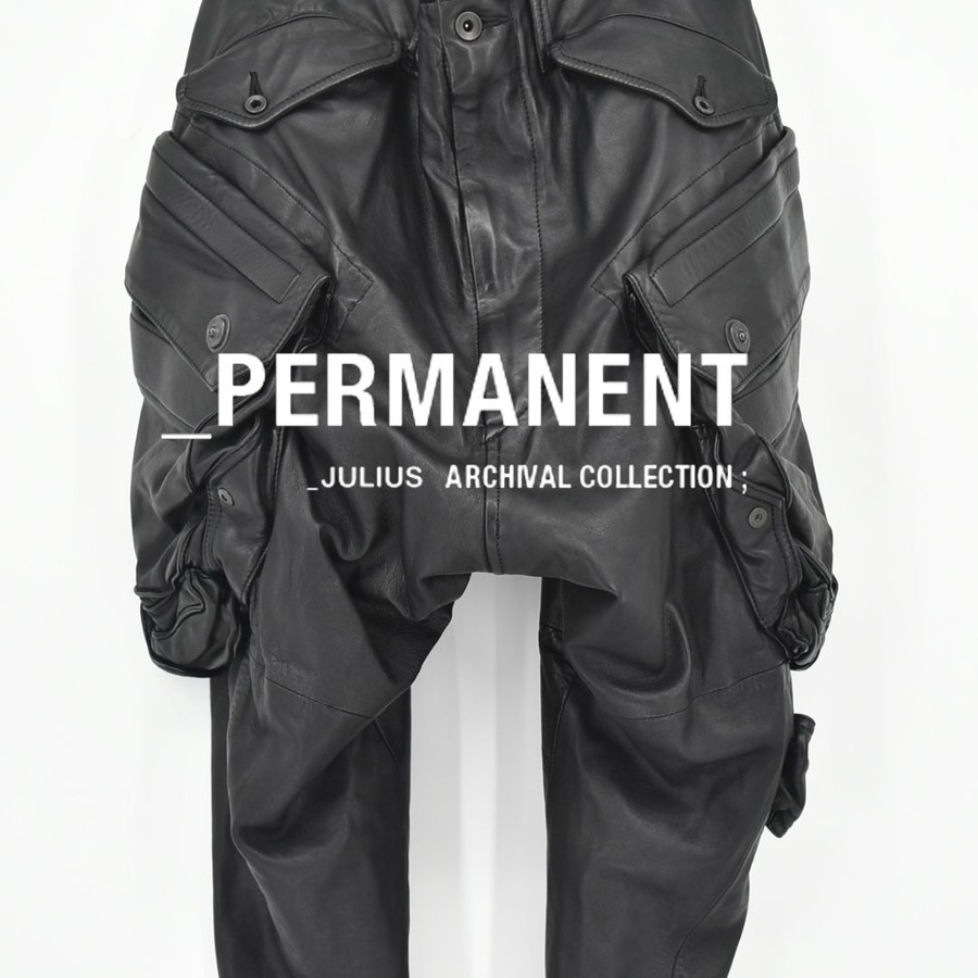 _JULIUS LEATHER GAS MASK CARGO PANTS : GORDINI OFFICIAL [ 北 _JULIUS LEATHER GAS MASK CARGO PANTS : GORDINI OFFICIAL [ 北