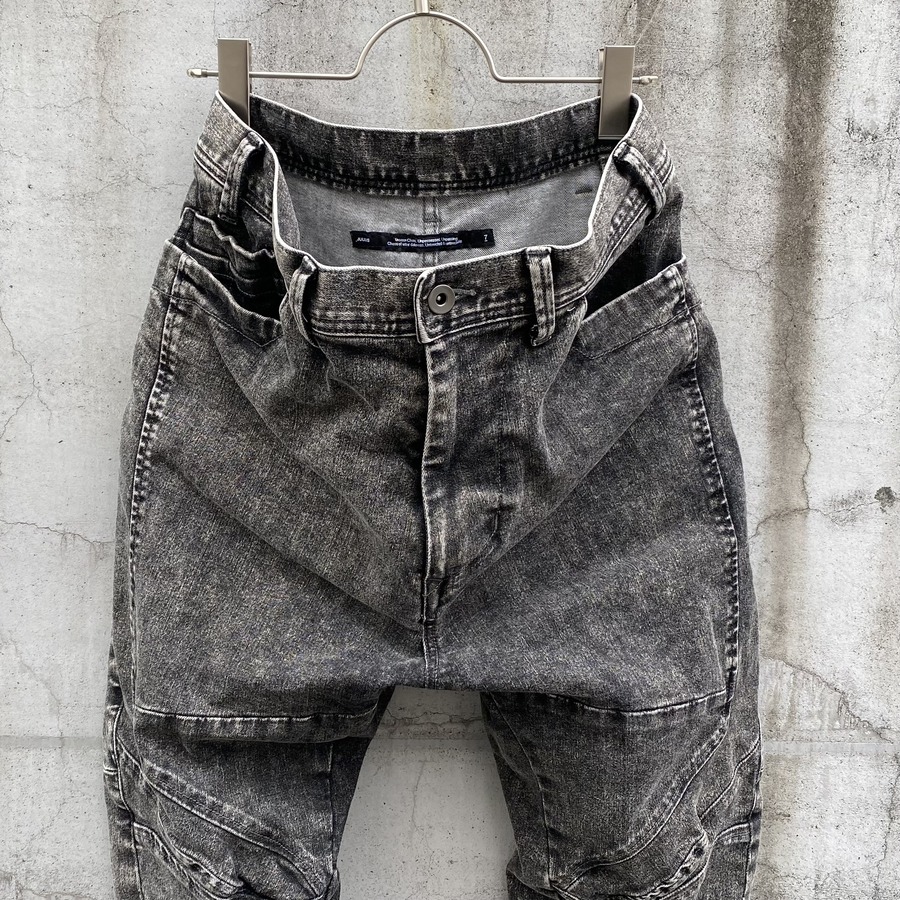 _JULIUS 857PAM3 DENIM RIDERS PANTS -ACID GRAY- : GORDINI _JULIUS 857PAM3 DENIM RIDERS PANTS -ACID GRAY- : GORDINI