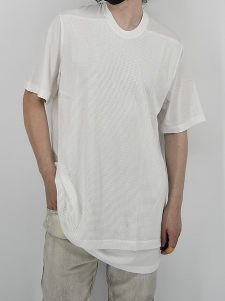 JULIUS[ユリウス] FRONT MESH LAYER T-SHIRT -WHITE- フロントメッシュレイヤーTシャツ 707CUM8 /  GORDINI 大阪