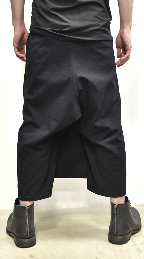 JULIUS wrap pants blk 通販 GORDINI008