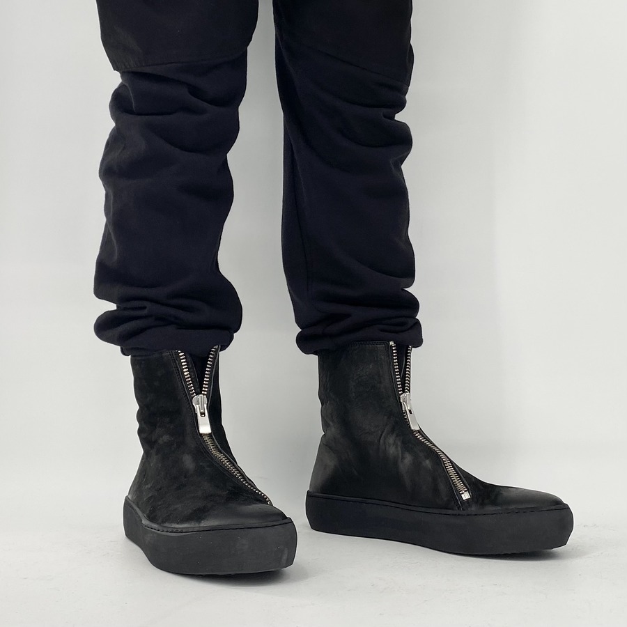 ザラストコンピラシー ブーティ 黒 サイズ38 リアルハラコ ザラストコンピラシー ブーティ 黒 サイズ38 リアルハラコ ザ