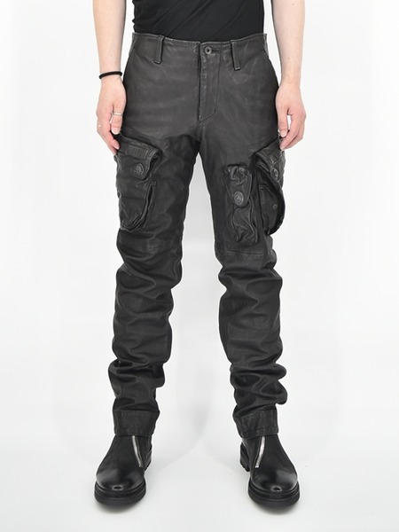 JULIUS[ユリウス] / LEATHER GAS MASK CARGO PANTS レザーガスマスク ...