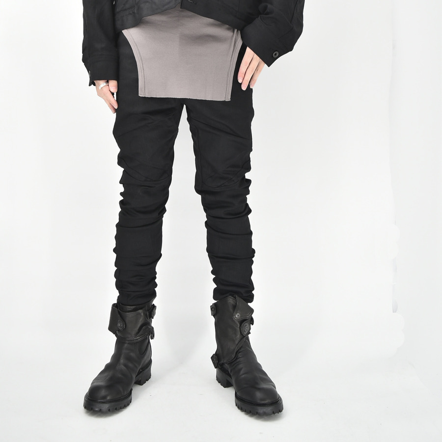 NILøS × GORDINI サルエルパンツ 3 黒 NILøS[ニルズ] Side Gusset Zip Short Pants サイドガゼット