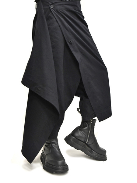 JULIUS wrap pants blk 通販 GORDINI010 GORDINI insta