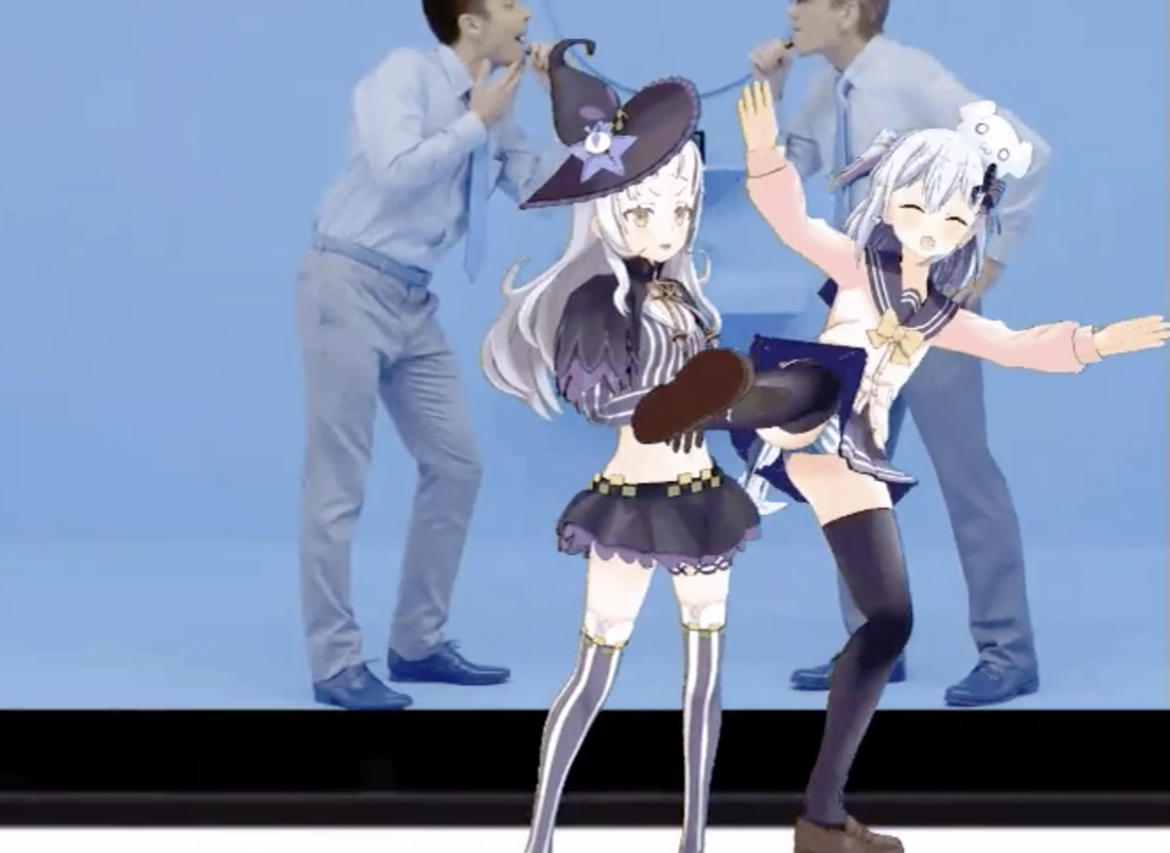紫咲シオンちゃんと犬山たまきちゃんのy字バランスが最高すぎる Vtuber速報 バーチャルyoutuberまとめ