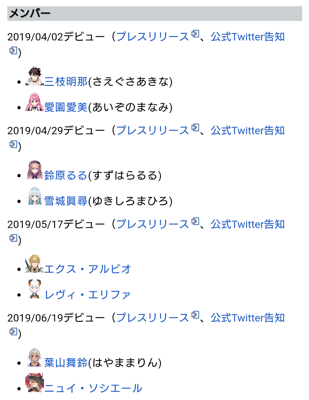 画像 にじさんじ2019年組どこから新人扱い