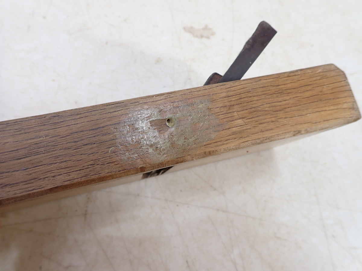 鉋カンナ　山田長四郎作　名匠 橘五郎 入選賞獲得　寸八（71㎜）　大工道具/本職/職人/宮大工/カ24　240410