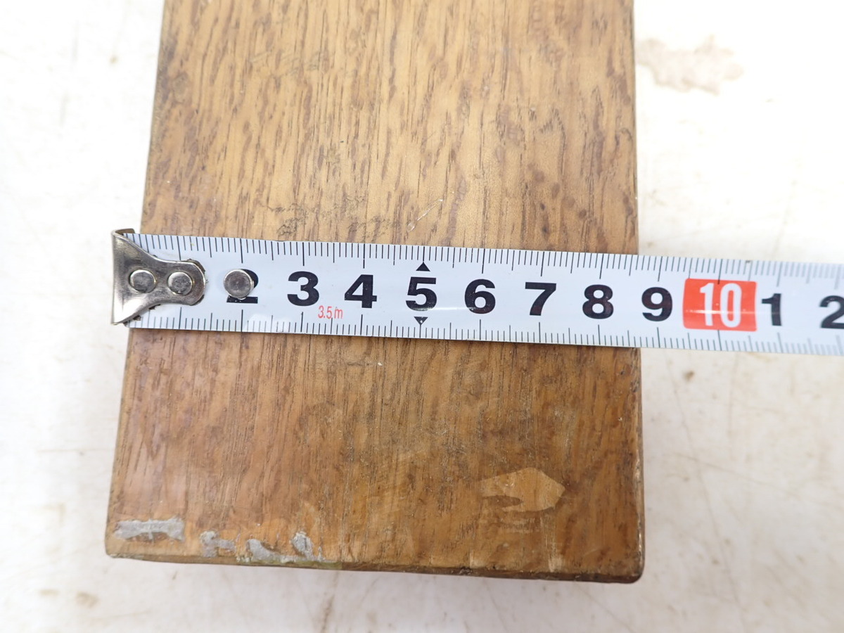 鉋カンナ　山田長四郎作　名匠 橘五郎 入選賞獲得　寸八（71㎜）　大工道具/本職/職人/宮大工/カ24　240410