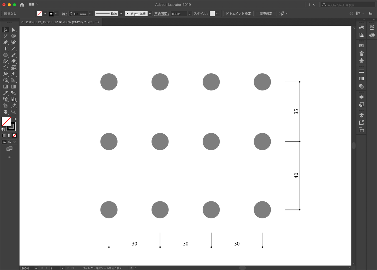 撫でるようにサクッと寸法を入れるスクリプト 18年集大成バージョン Illustrator スクリプト Gorolib Design はやさはちから