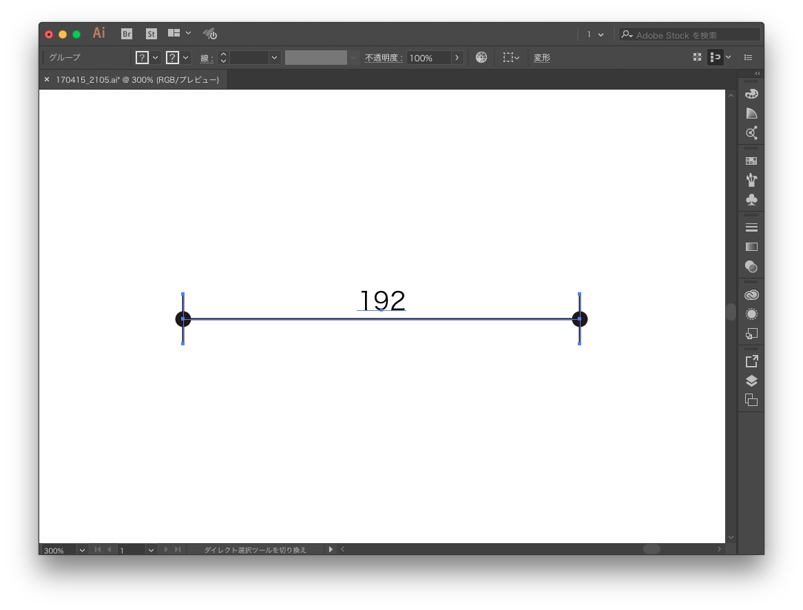 撫でるようにサクッと寸法を入れるスクリプト Illustrator Scripting Gorolib Design はやさはちから