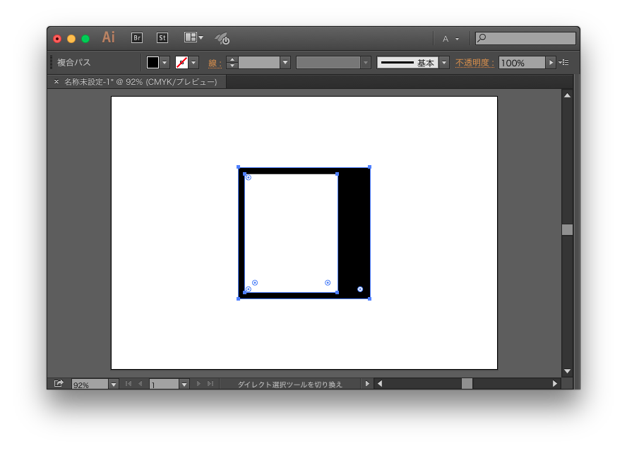 イラストレーターの長方形で1辺だけ線を太くする方法 暫定版 Gorolib Design はやさはちから