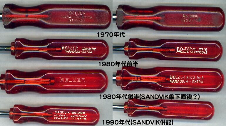 旧ロゴを探せ!!(その14:BELZER編) : ☆舶来工具について 旧ロゴを探せ!!(その14:BELZER編) : ☆舶来工具について