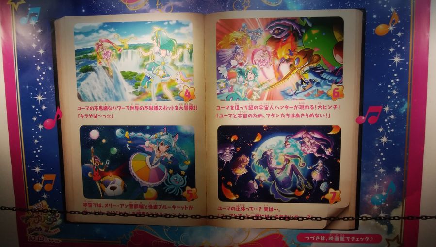 映画スター トゥインクルプリキュア 星のうたに想いをこめて 栄セントラルパーク 12星座ドレス姿パネル展示 見て来ました Dxセイバーベース