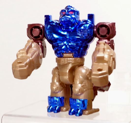 コンボイ 良い子のみんな バナナは好きかい 私は大好きだ 何でも食べて 強くなれよ ビーストウォーズメタルスリアルフィギュア メタルスコンボイ Dxセイバーベース