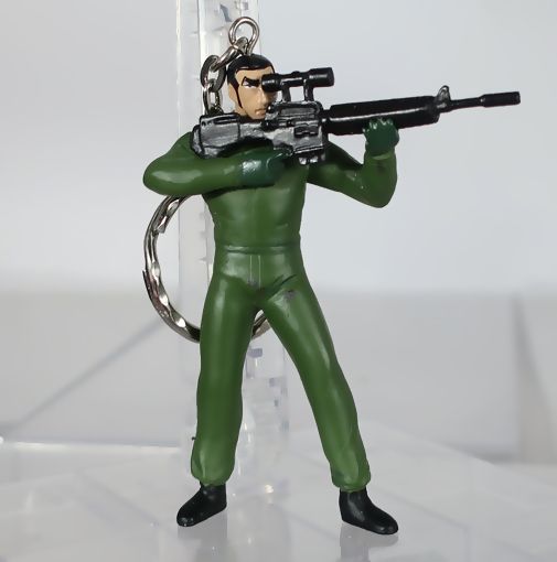 ゴルゴ13 フィギュアキーホルダー ゴルゴ13（射撃ポーズ） : DX 